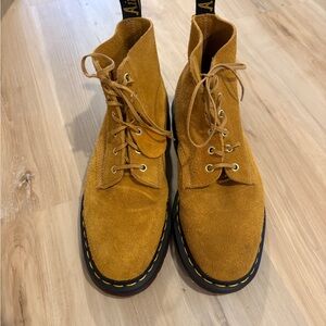 Dr. Martens Mustard Suede Boots